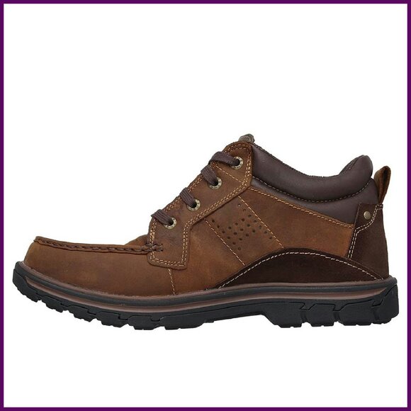 Men's Waterproof Leather Chukka Boots with Memory Foam Size Available